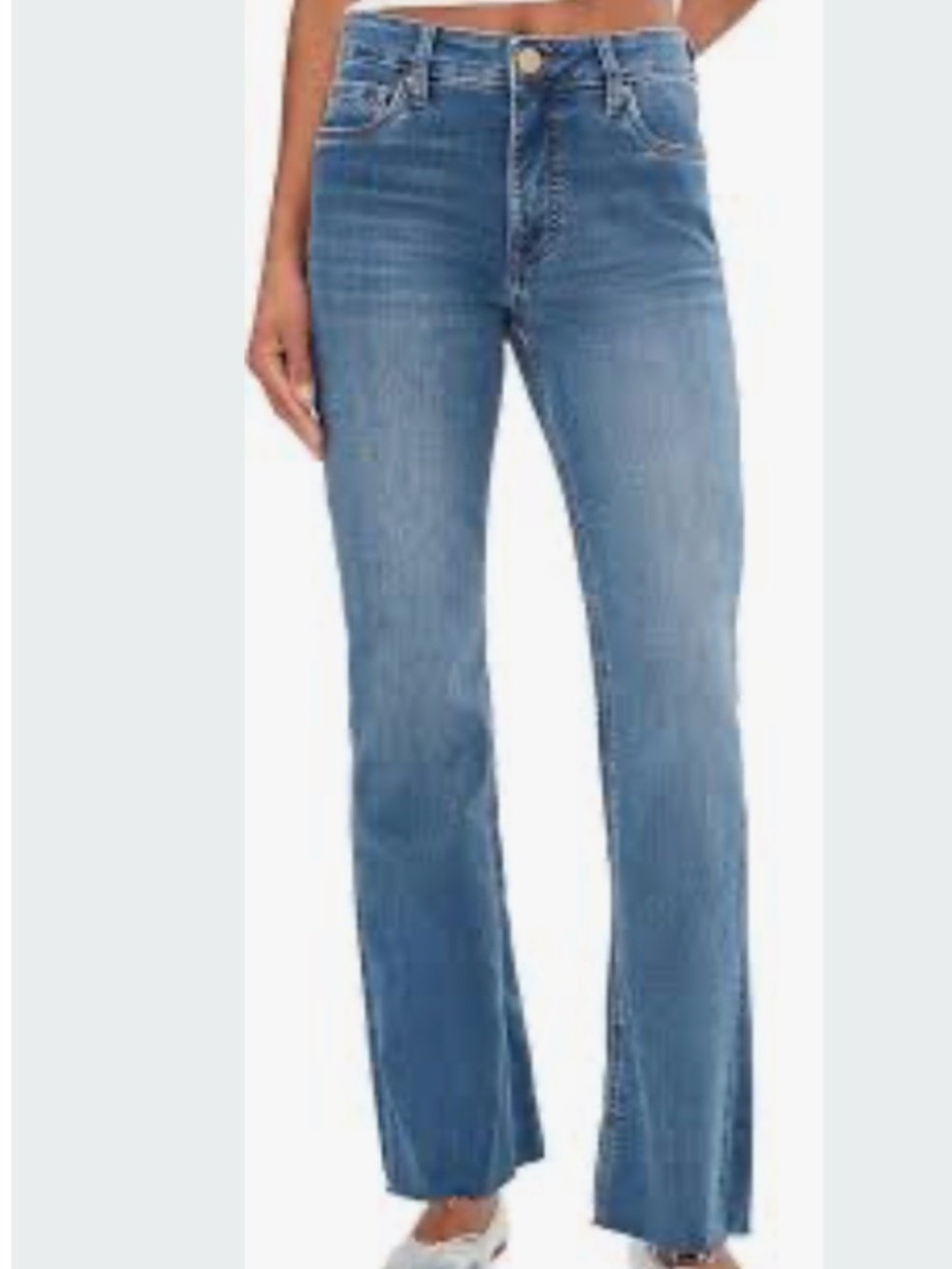 KUT from the Kloth Womens Kelly High-Rise Fab Ab Kick Flare Inset Leg